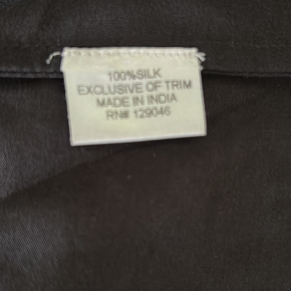 What Goes Around Comes Around Margot Silk Black Embroidered Tunic Dress - XS - Picture 14 of 16